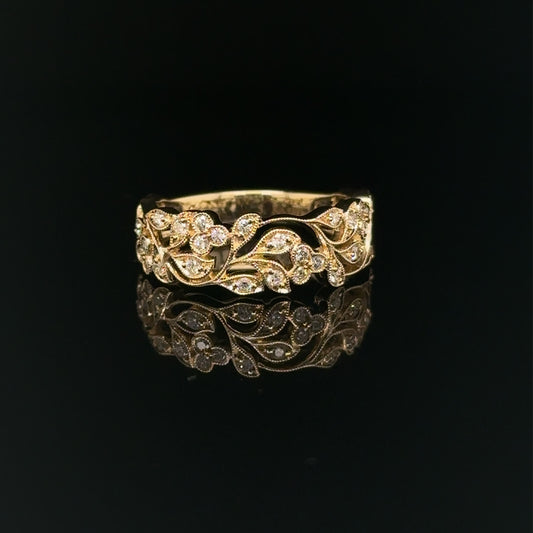 Yellow Gold And Diamond Ring