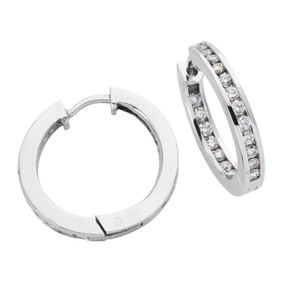 Inside-Out Diamond Hoop Earrings