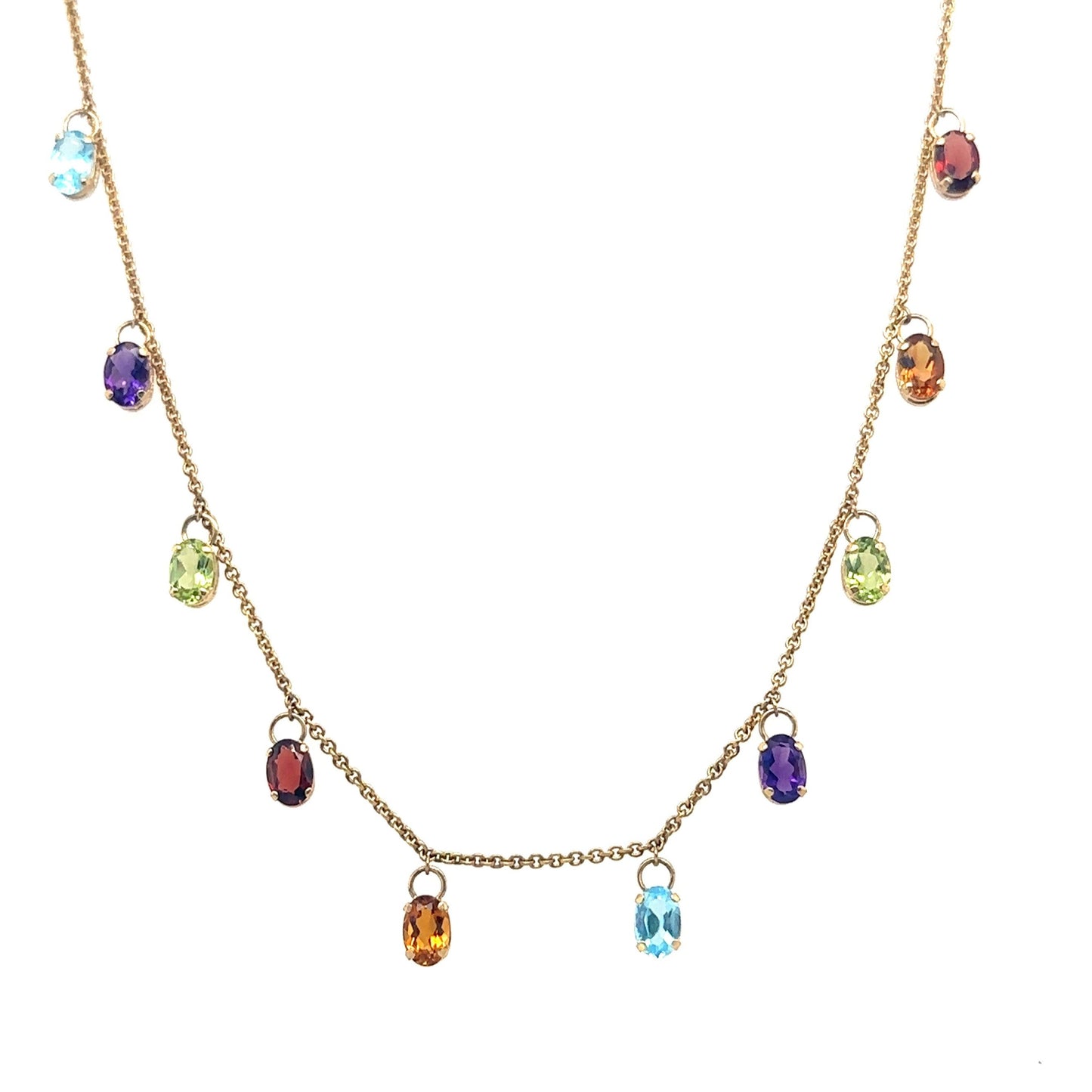 Multi-Colored Gemstone Necklace