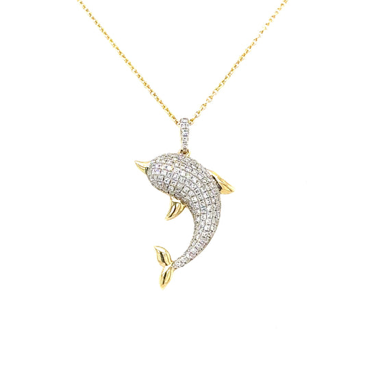 Diamond Dolphin Necklace