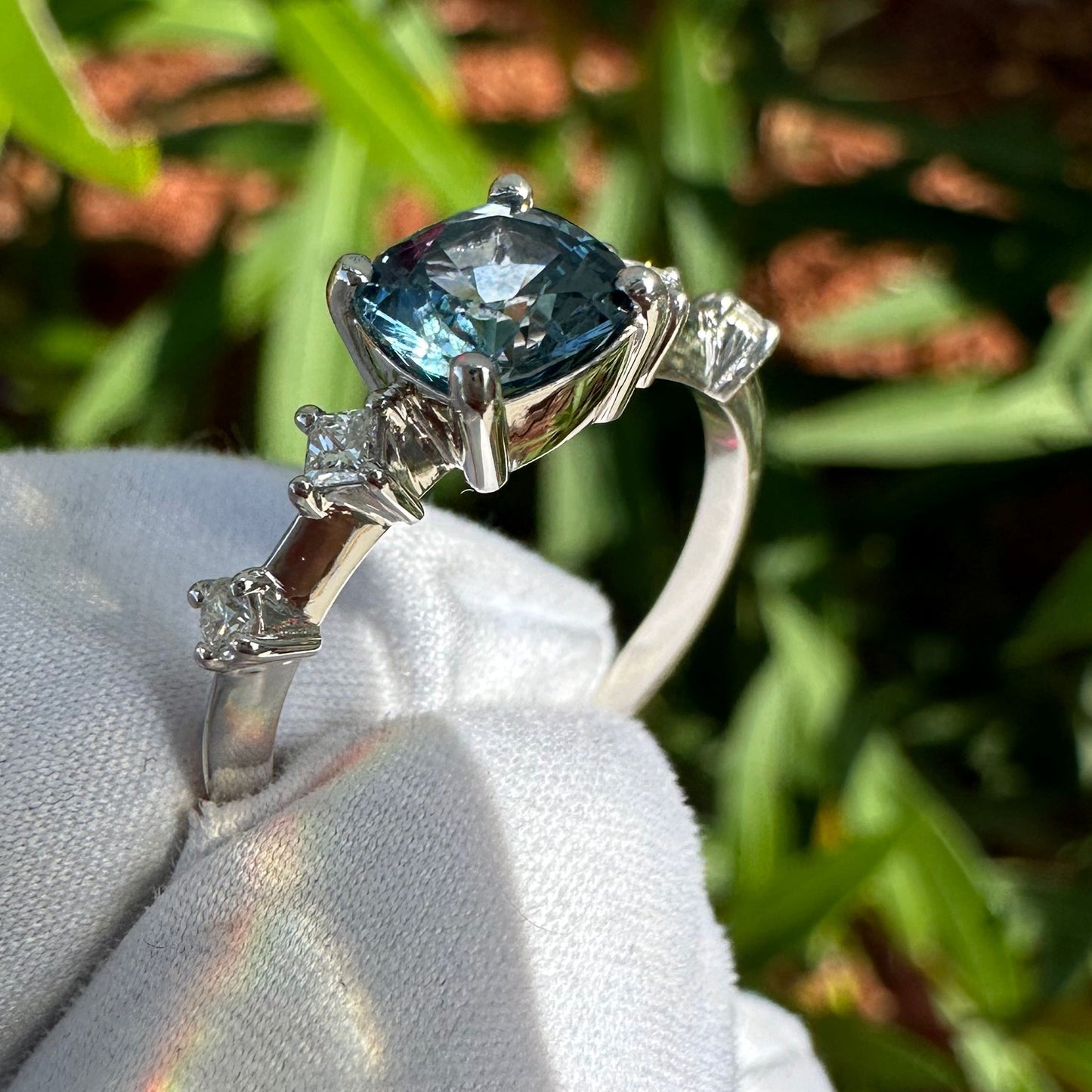 Custom Montana Sapphire Ring