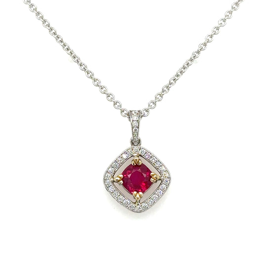 GIA Certified Ruby Necklace