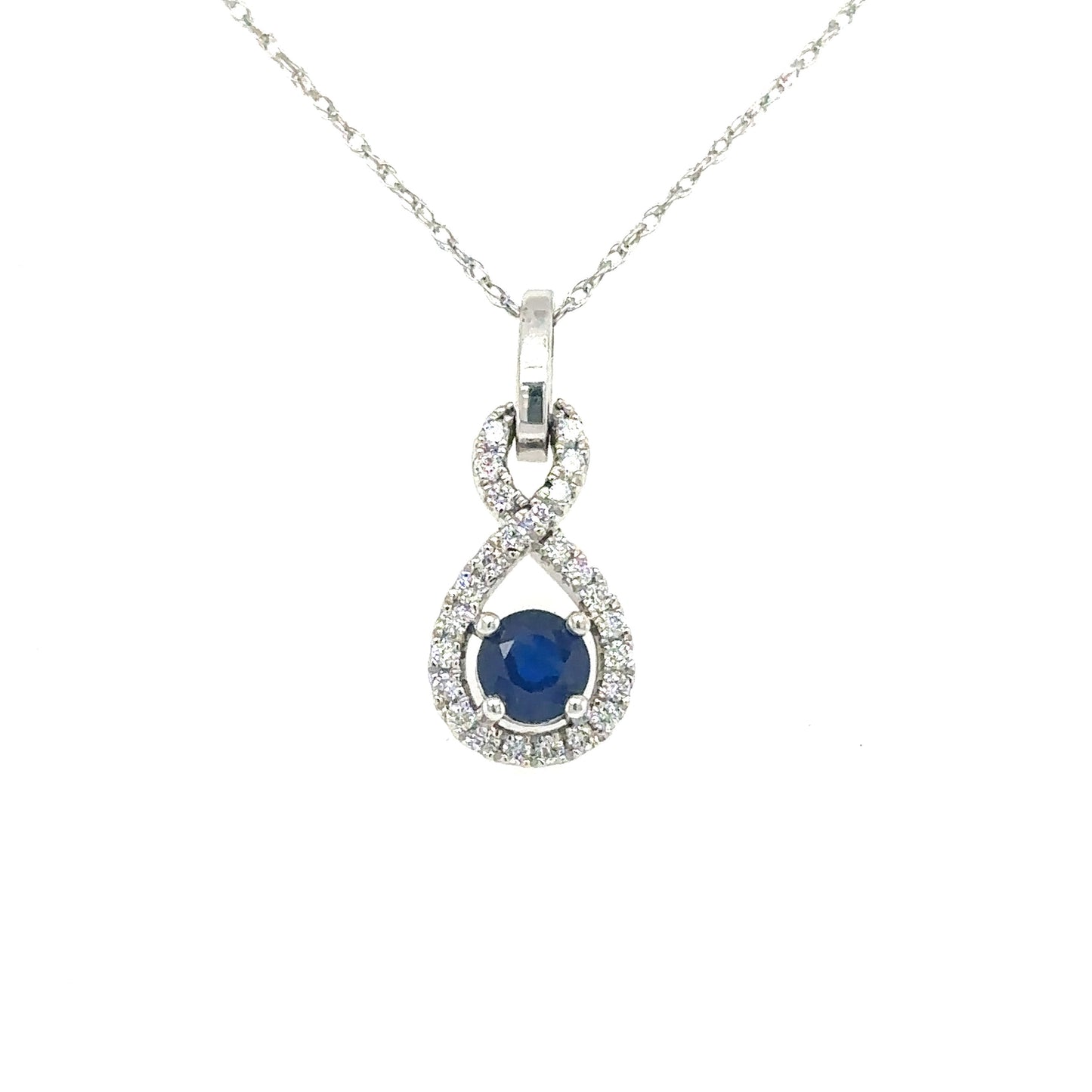 Sapphire And Diamond Necklace