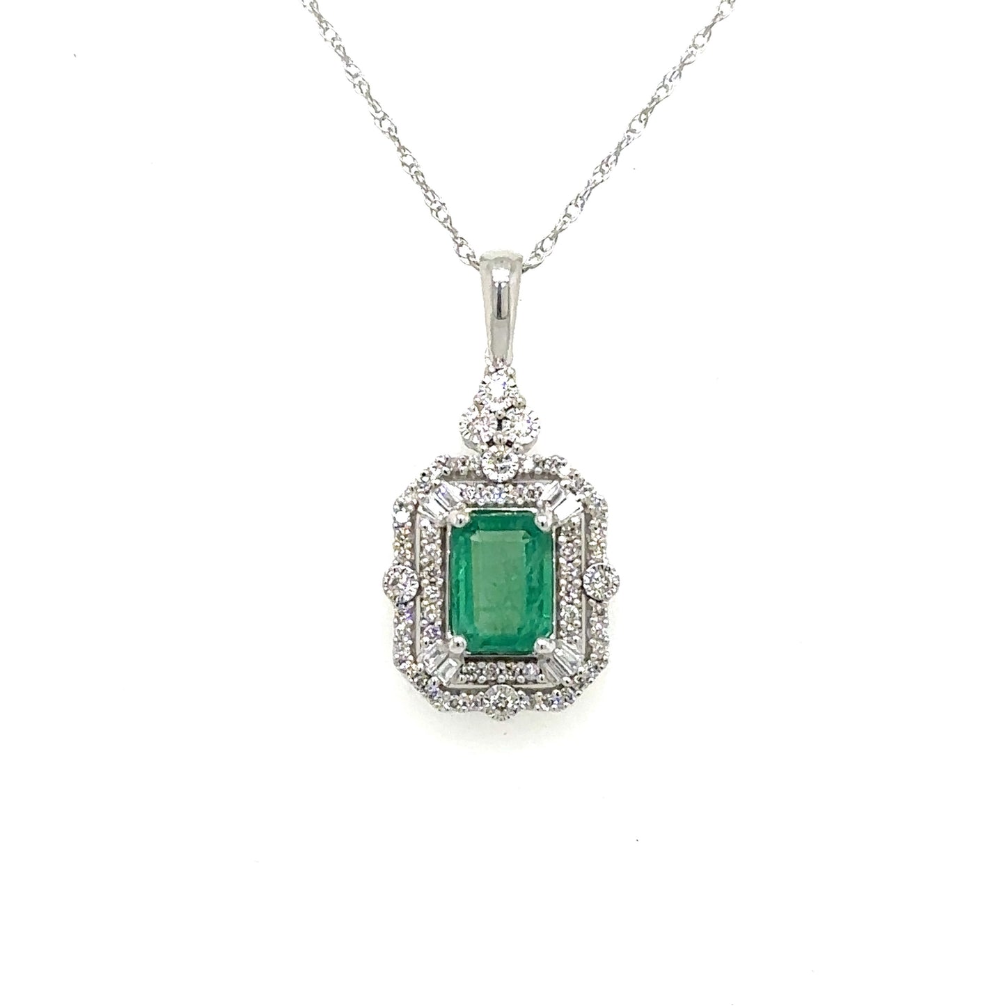 Emerald And Diamond Necklace