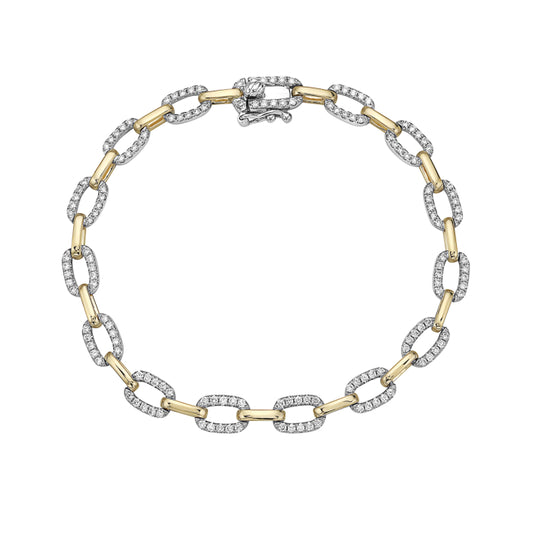 Two-Tone Diamond Bracelet